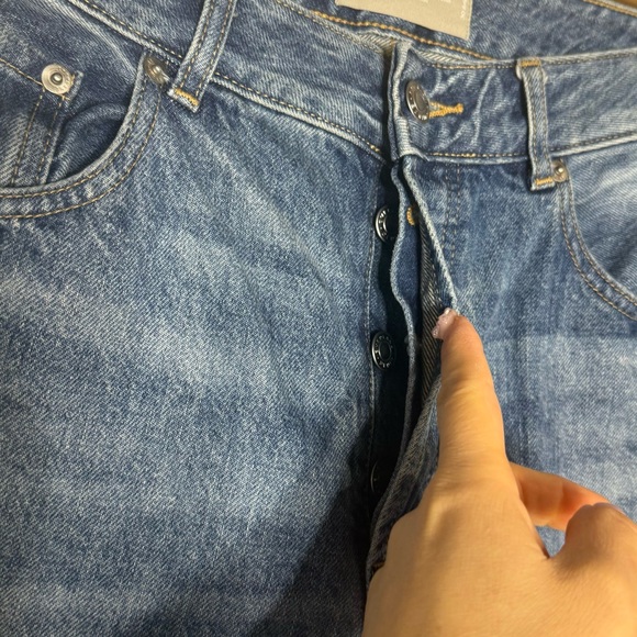 Everlane The Curvy 90s Cheeky Straight Jeans Size 30 Button Fly High Rise - Picture 4 of 9